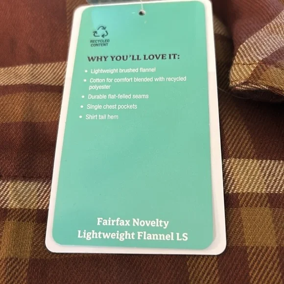 Marmot Mountain Works Fairfax Novelty Lightweight Flannel LS Chocolate Plaid M - Picture 9 of 14